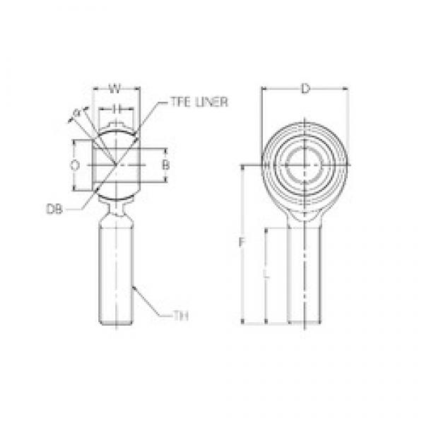 12 mm x 30 mm x 12 mm  NMB RBT12E محامل عادي #1 image