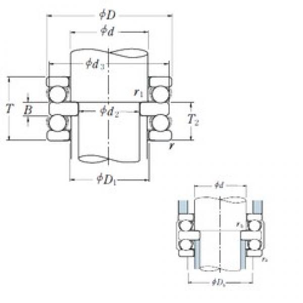 35 mm x 68 mm x 10 mm  NSK 52307 فحوى الكرات #1 image