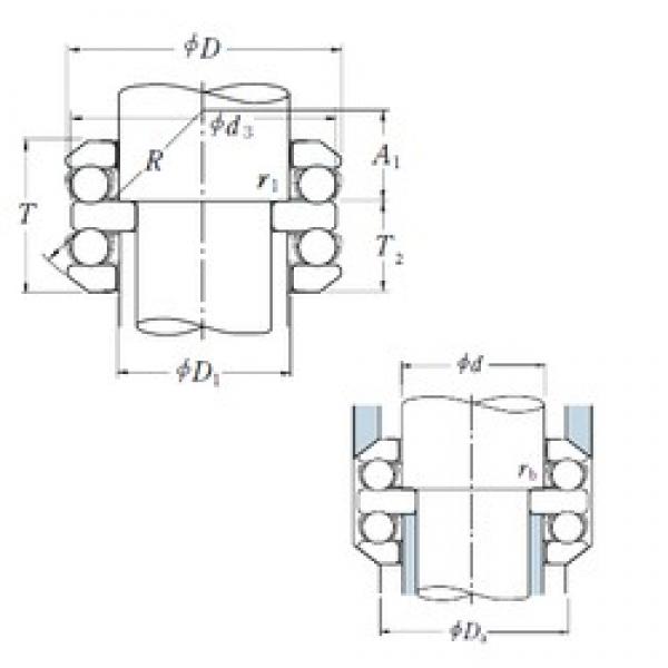 100 mm x 170 mm x 21 mm  NSK 54320 فحوى الكرات #1 image