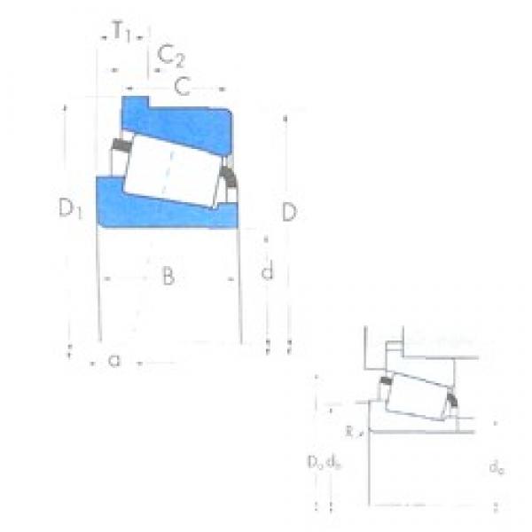 190,5 mm x 266,7 mm x 46,833 mm  Timken 67885/67820B تناقص الأسطوانة المحامل #1 image