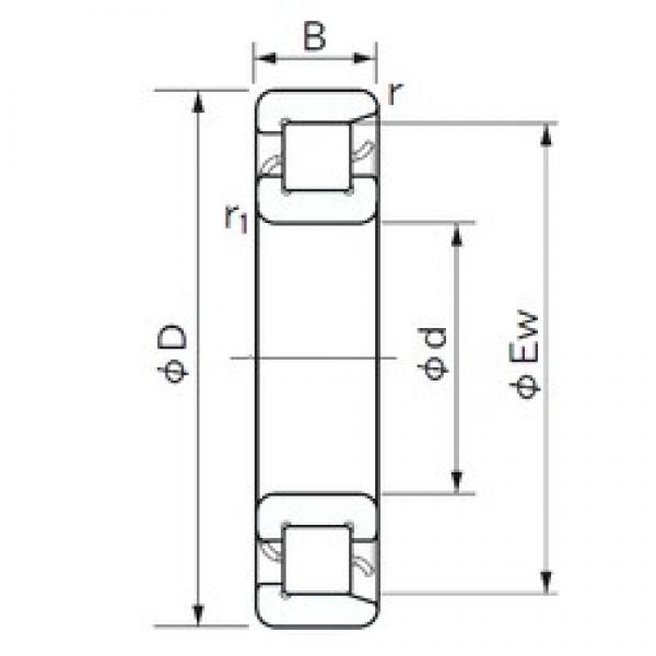 150 mm x 320 mm x 65 mm  NACHI NF 330 محامل أسطوانية #1 image