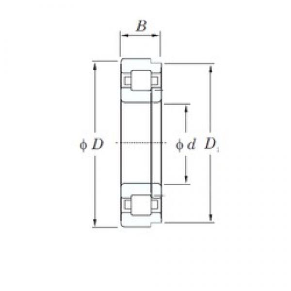 30 mm x 72 mm x 19 mm  KOYO NUP306 محامل أسطوانية #1 image