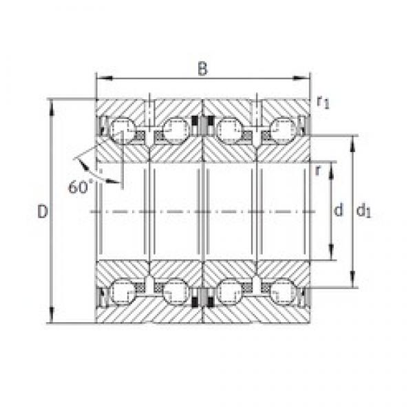 50 mm x 90 mm x 68 mm  INA ZKLN5090-2RS-2AP فحوى الكرات #1 image