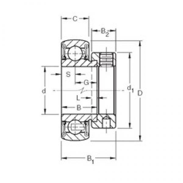 45 mm x 85 mm x 30,18 mm  Timken RAE45RRB الكرات الأخدود العميق #1 image