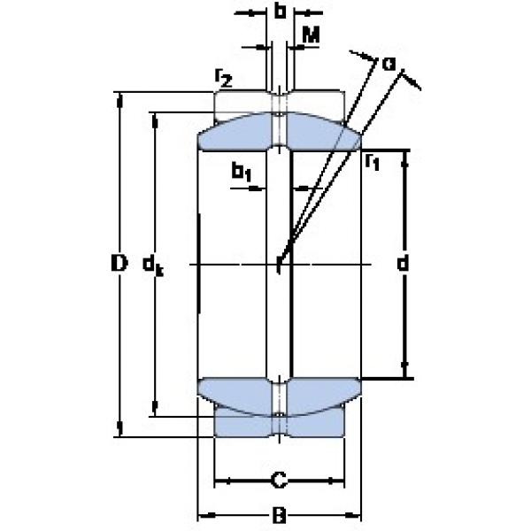 110 mm x 160 mm x 70 mm  SKF GE 110 ES محامل عادي #1 image