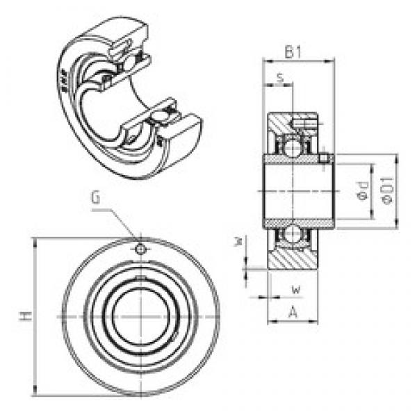 SNR UCC201 تحمل وحدات #1 image