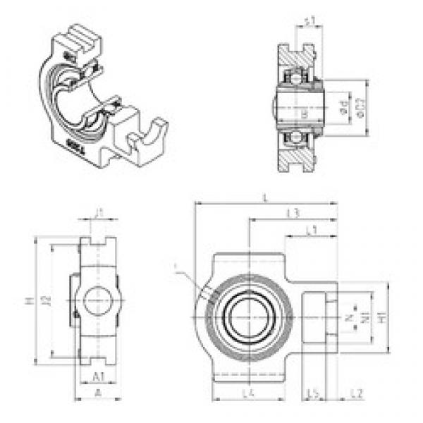 SNR UKT209H تحمل وحدات #1 image