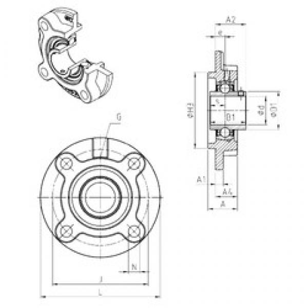 SNR UCFC211 تحمل وحدات #1 image