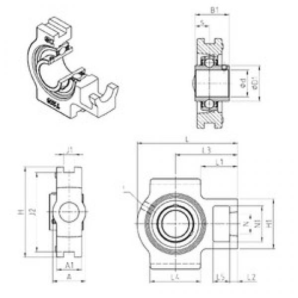 SNR UCT313 تحمل وحدات #1 image