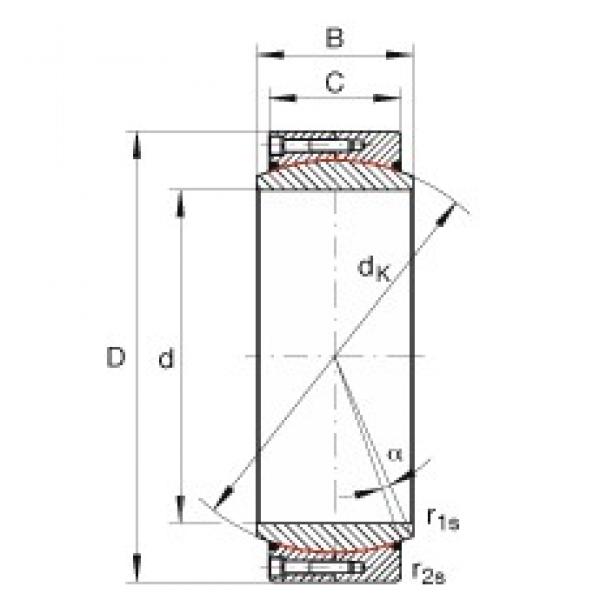 INA GE380-DW-2RS2 محامل عادي #1 image