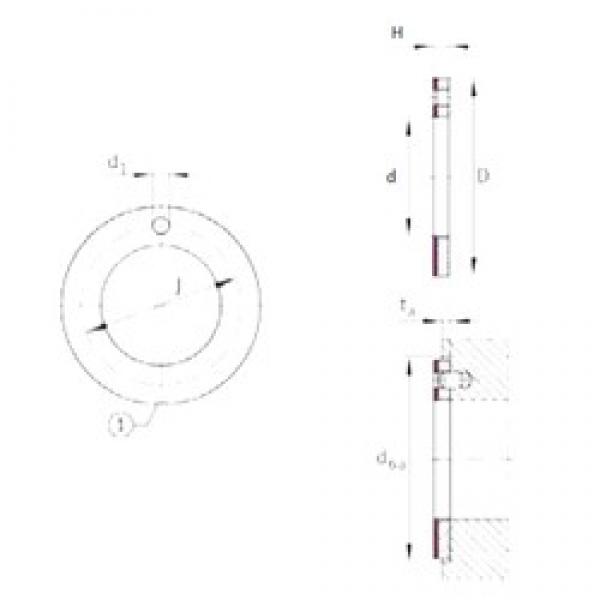 INA EGW28-E40 محامل عادي #1 image