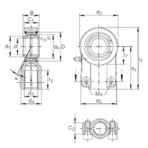 25 mm x 42 mm x 25 mm  INA GIHNRK 25 LO محامل عادي #1 image