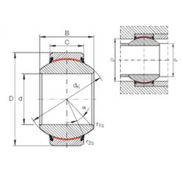 180 mm x 290 mm x 155 mm  INA GE 180 FW-2RS محامل عادي #1 image