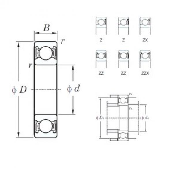 17 mm x 30 mm x 7 mm  KOYO 6903ZZ الكرات الأخدود العميق #1 image