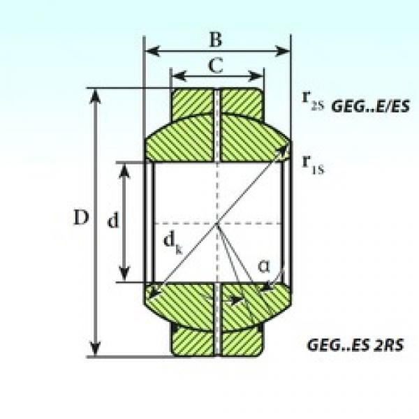 100 mm x 160 mm x 85 mm  ISB GEG 100 ES 2RS محامل عادي #1 image