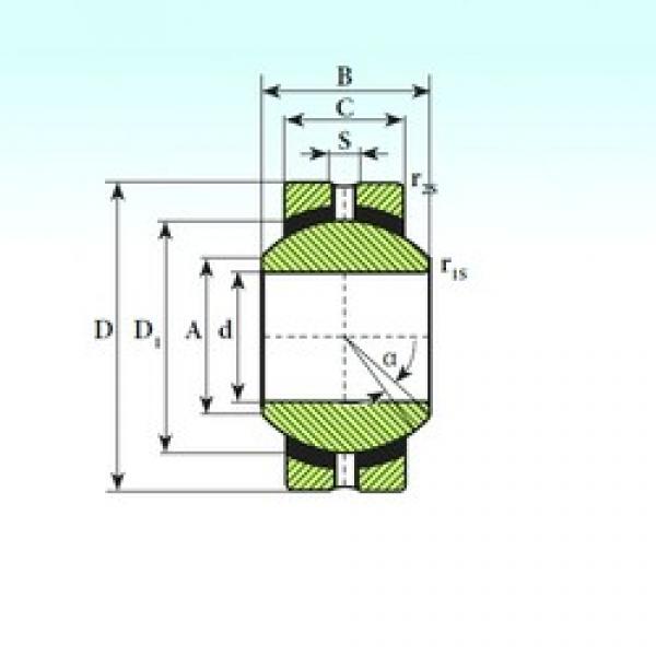 28 mm x 62 mm x 35 mm  ISB SSR 28 محامل عادي #1 image