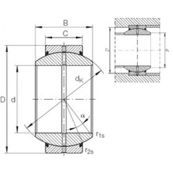 180 mm x 290 mm x 155 mm  INA GE 180 FO-2RS محامل عادي #1 image