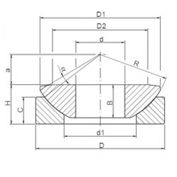 220 mm x 370 mm x 82 mm  ISO GE220AW محامل عادي #1 image