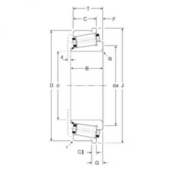 90 mm x 170 mm x 50,5 mm  Gamet 210090/210170C تناقص الأسطوانة المحامل #1 image