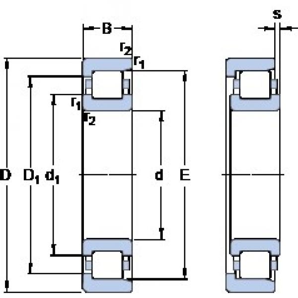 380 mm x 480 mm x 40 mm  SKF BC1B 322770 A/HB1 فحوى الكرات #1 image