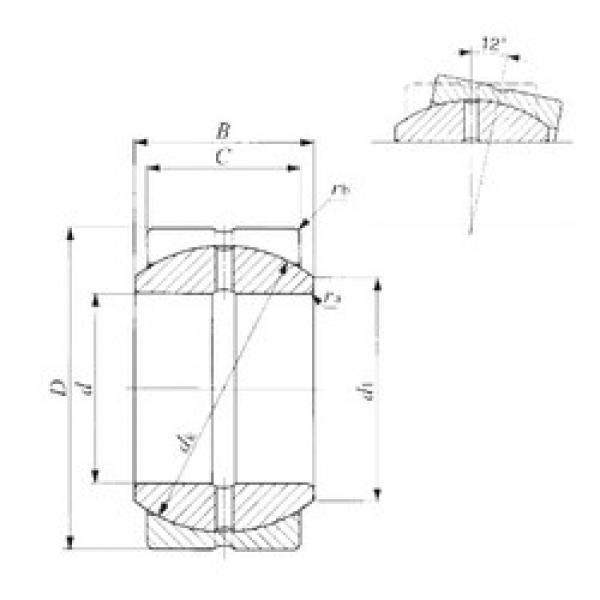 25,4 mm x 41,275 mm x 22,22 mm  IKO SBB 16 محامل عادي #1 image