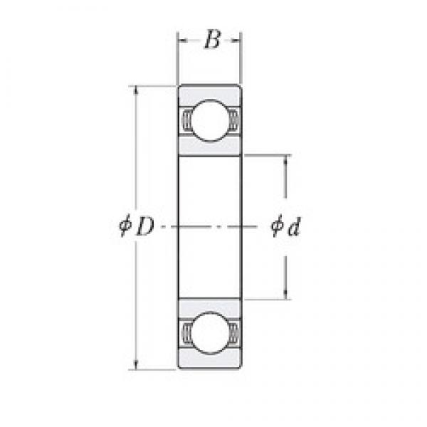 34,925 mm x 63,5 mm x 11,1125 mm  RHP KLNJ1.3/8 الكرات الأخدود العميق #1 image