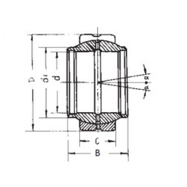 60 mm x 90 mm x 60 mm  FBJ GEEW60ES محامل عادي #1 image