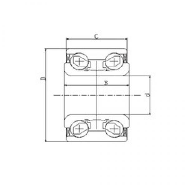 35 mm x 66 mm x 37 mm  ILJIN IJ131002 الاتصال الكرات الزاوي #2 image