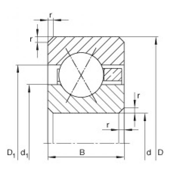 10 inch x 273,05 mm x 9,525 mm  INA CSXC100 الكرات الأخدود العميق #1 image