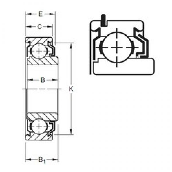 13 mm x 32 mm x 12,19 mm  Timken 201KLDG3 الكرات الأخدود العميق #1 image