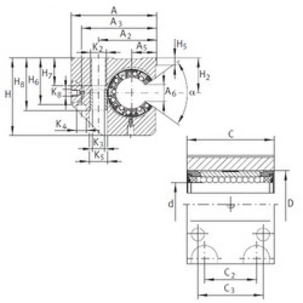 INA KGNC 25 C-PP-AS المحامل الخطية #1 image