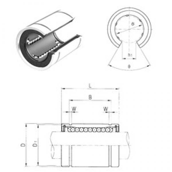 20 mm x 32 mm x 31,5 mm  Samick LME20UUOP المحامل الخطية #1 image