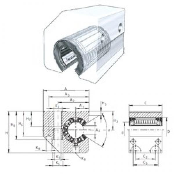 INA KGSC50-PP-AS المحامل الخطية #1 image