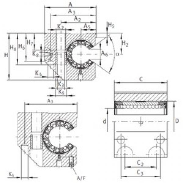 INA KGNCS 40 C-PP-AS المحامل الخطية #1 image