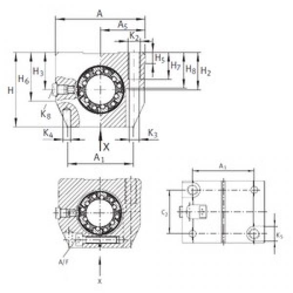 INA KGNS 12 C-PP-AS المحامل الخطية #1 image