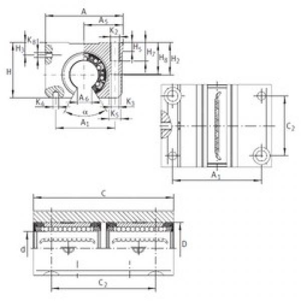 INA KTNO 12 C-PP-AS المحامل الخطية #1 image