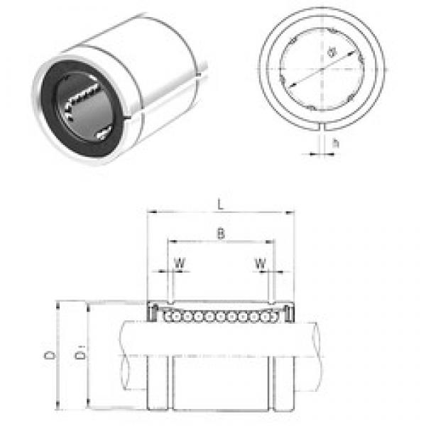 13 mm x 23 mm x 23 mm  Samick LM13UUAJ المحامل الخطية #1 image