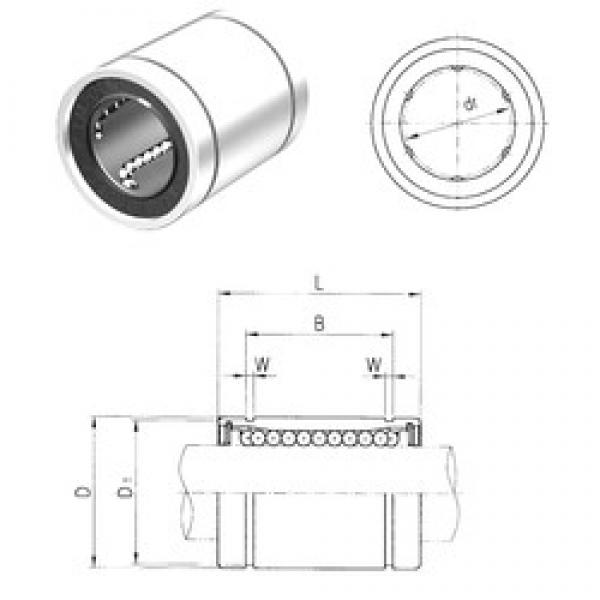 40 mm x 62 mm x 60,6 mm  Samick LME40UU المحامل الخطية #1 image