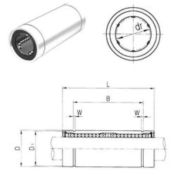 40 mm x 62 mm x 121,2 mm  Samick LME40L المحامل الخطية #1 image