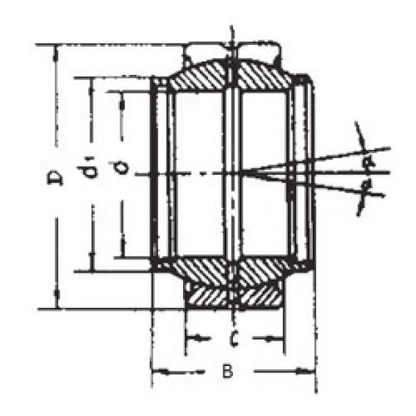 220 mm x 320 mm x 135 mm  FBJ GE220XS محامل عادي #1 image