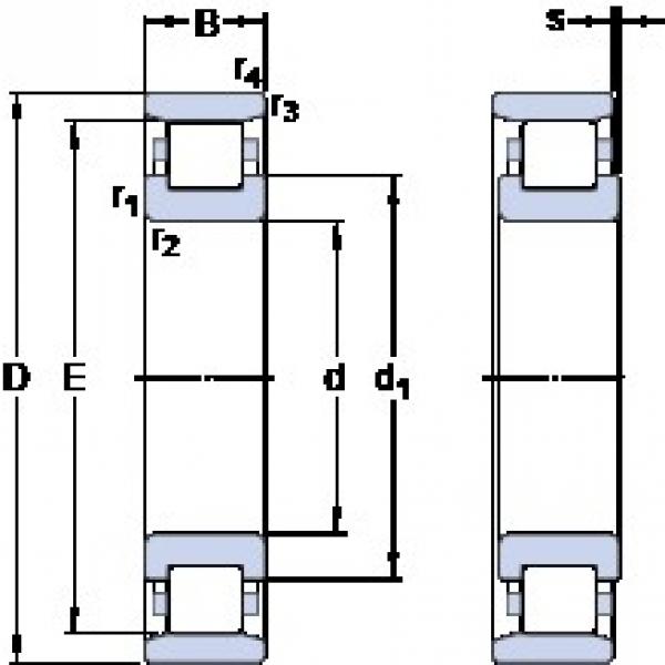 85 mm x 150 mm x 28 mm  SKF N 217 ECM فحوى الكرات #1 image