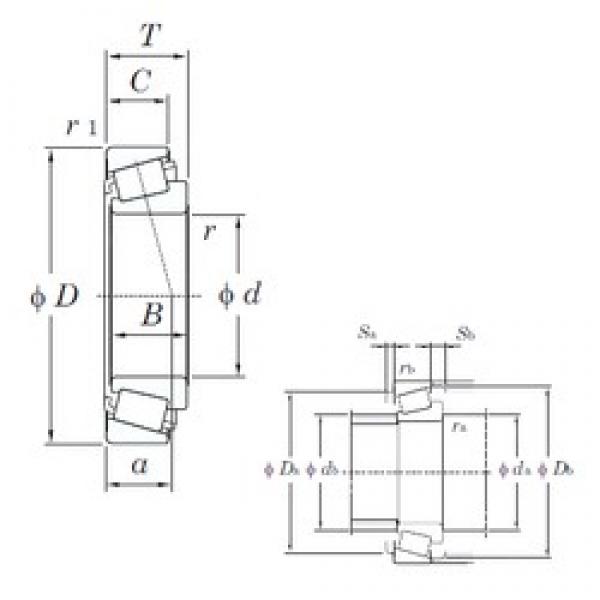 100 mm x 145 mm x 22,5 mm  KOYO T4CB100 تناقص الأسطوانة المحامل #1 image