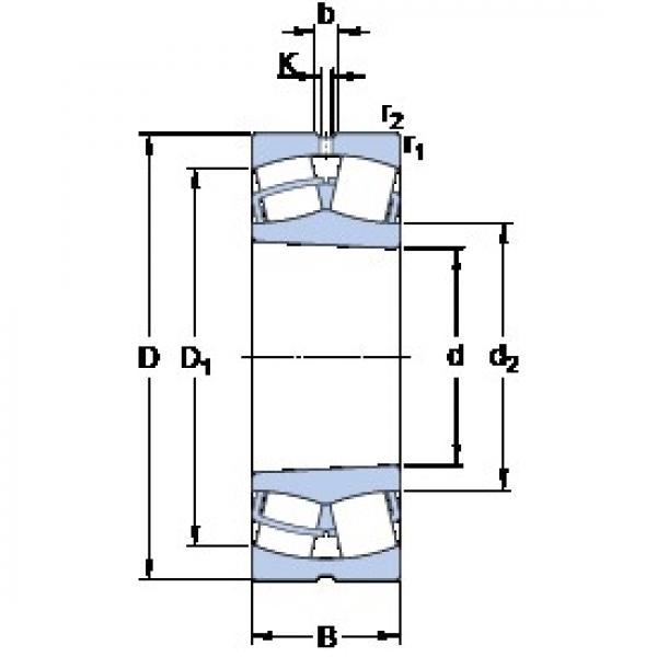 50 mm x 90 mm x 23 mm  SKF 22210 EK محامل كروية #1 image