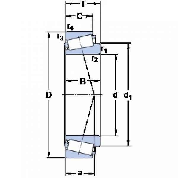 38.1 mm x 65.088 mm x 18.288 mm  SKF LM 29748/710/Q تناقص الأسطوانة المحامل #1 image