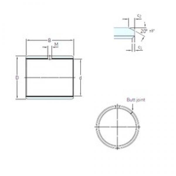 15 mm x 17 mm x 25 mm  SKF PCM 151725 E محامل عادي #1 image