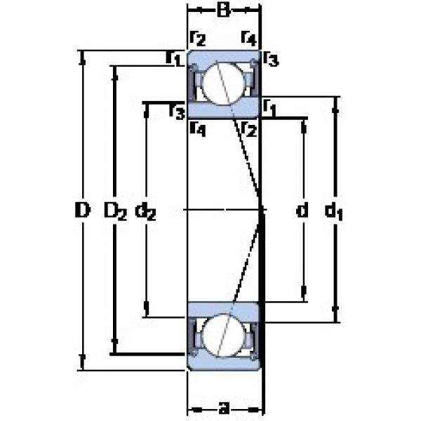 70 mm x 100 mm x 16 mm  SKF S71914 CE/P4A الاتصال الكرات الزاوي #2 image