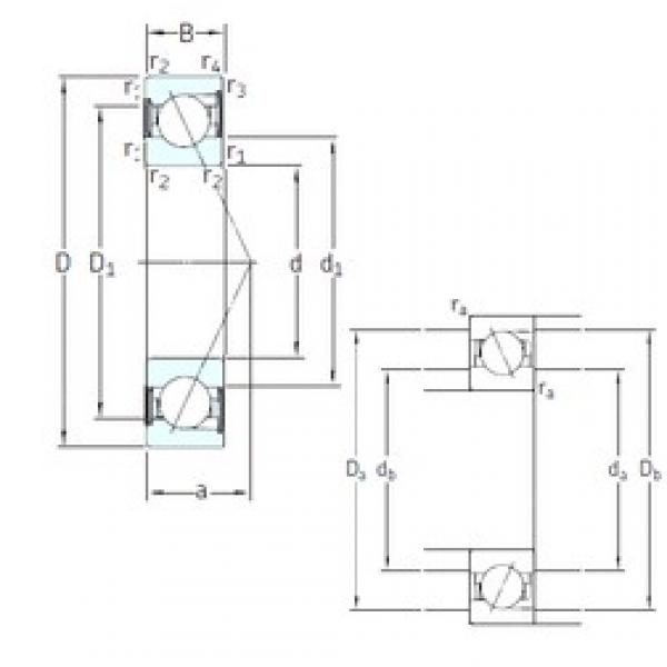 80 mm x 140 mm x 26 mm  SNFA E 280 /S 7CE3 الاتصال الكرات الزاوي #2 image