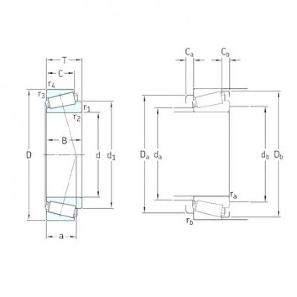 50 mm x 110 mm x 40 mm  SKF 32310BJ2/QCL7C تناقص الأسطوانة المحامل #1 image