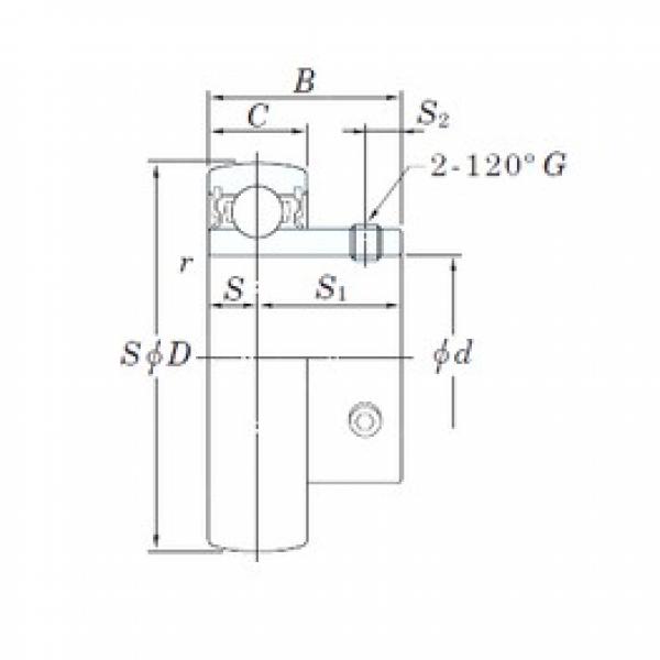 28,575 mm x 62 mm x 30 mm  KOYO SB206-18 الكرات الأخدود العميق #1 image