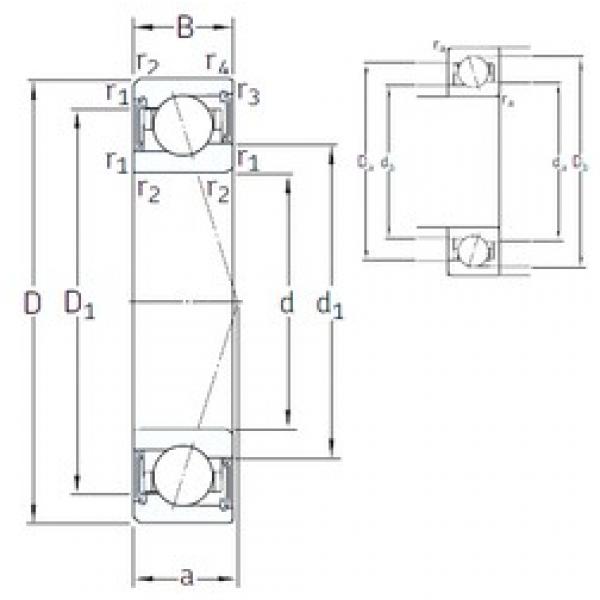 12 mm x 24 mm x 6 mm  SKF S71901 CE/P4A الاتصال الكرات الزاوي #2 image